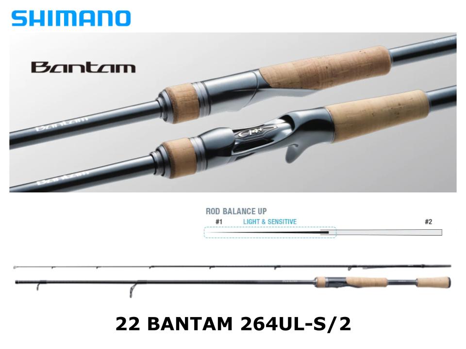 shimano bantam casting rod A Reel 117g /Tip diameter Pre-Order Shimano 22 Bantam 264UL-S/2