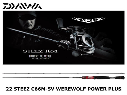Daiwa 22 Steez Casting C66M-SV Werewolf Power Plus