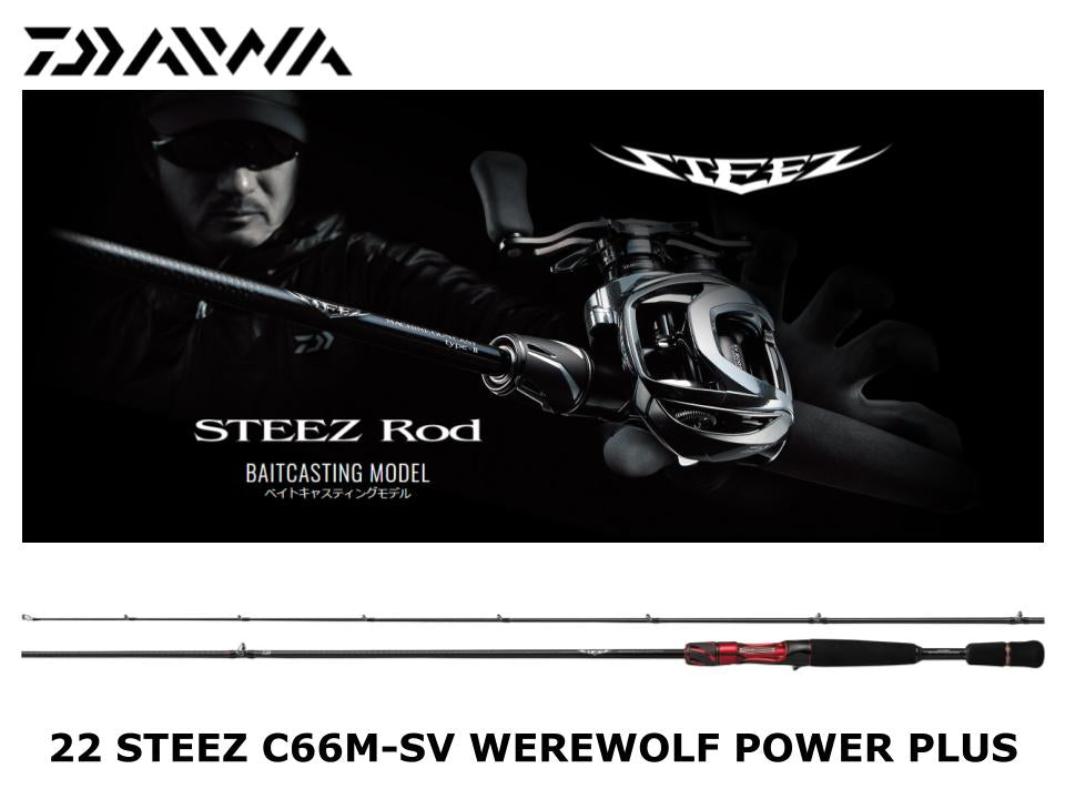 Daiwa 22 Steez Casting C66M-SV Werewolf Power Plus