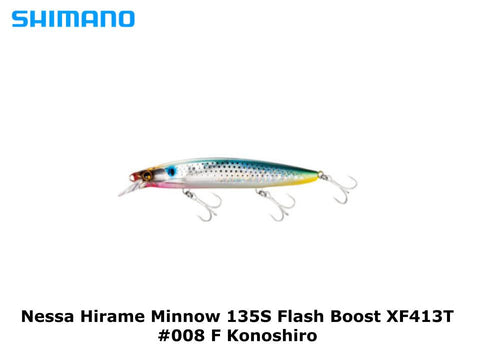 Shimano Nessa Hirame Minnow 135S Flash Boost XF413T #008 F Konoshiro