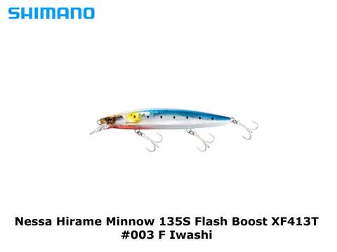 Shimano Nessa Hirame Minnow 135S Flash Boost XF413T #003 F Iwashi