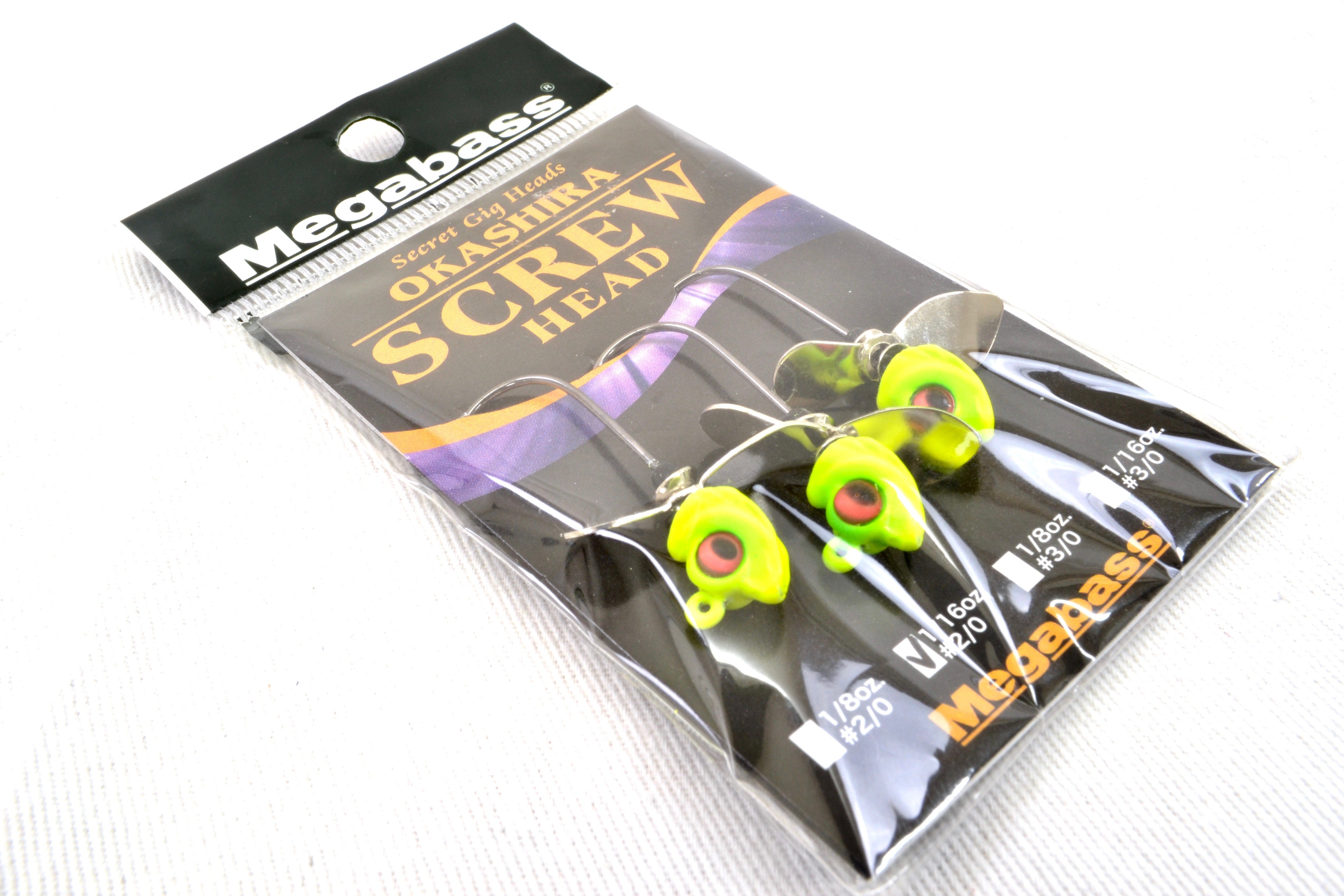 Okashira Screw Head 1/16oz #2/0 Sight Chart – JDM TACKLE HEAVEN