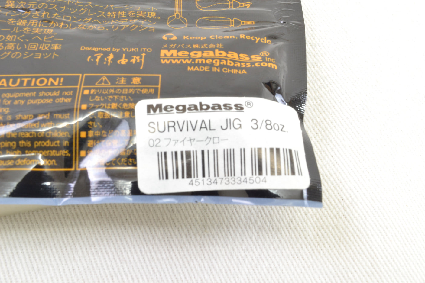 Megabass Survival Jig  3/8oz #02 Fire Claw