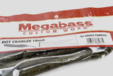 Megabass Dot Crawler 10inch #2 Green Pumpkin 3 in a pack