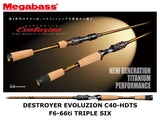 Megabass Destroyer Evoluzion C40-HDTS Casting F6-66ti Triple Six