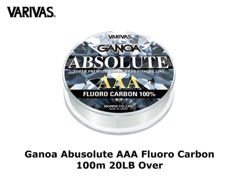 Varivas Ganoa Abusolute AAA Fluoro Carbon 100m 20LB Over