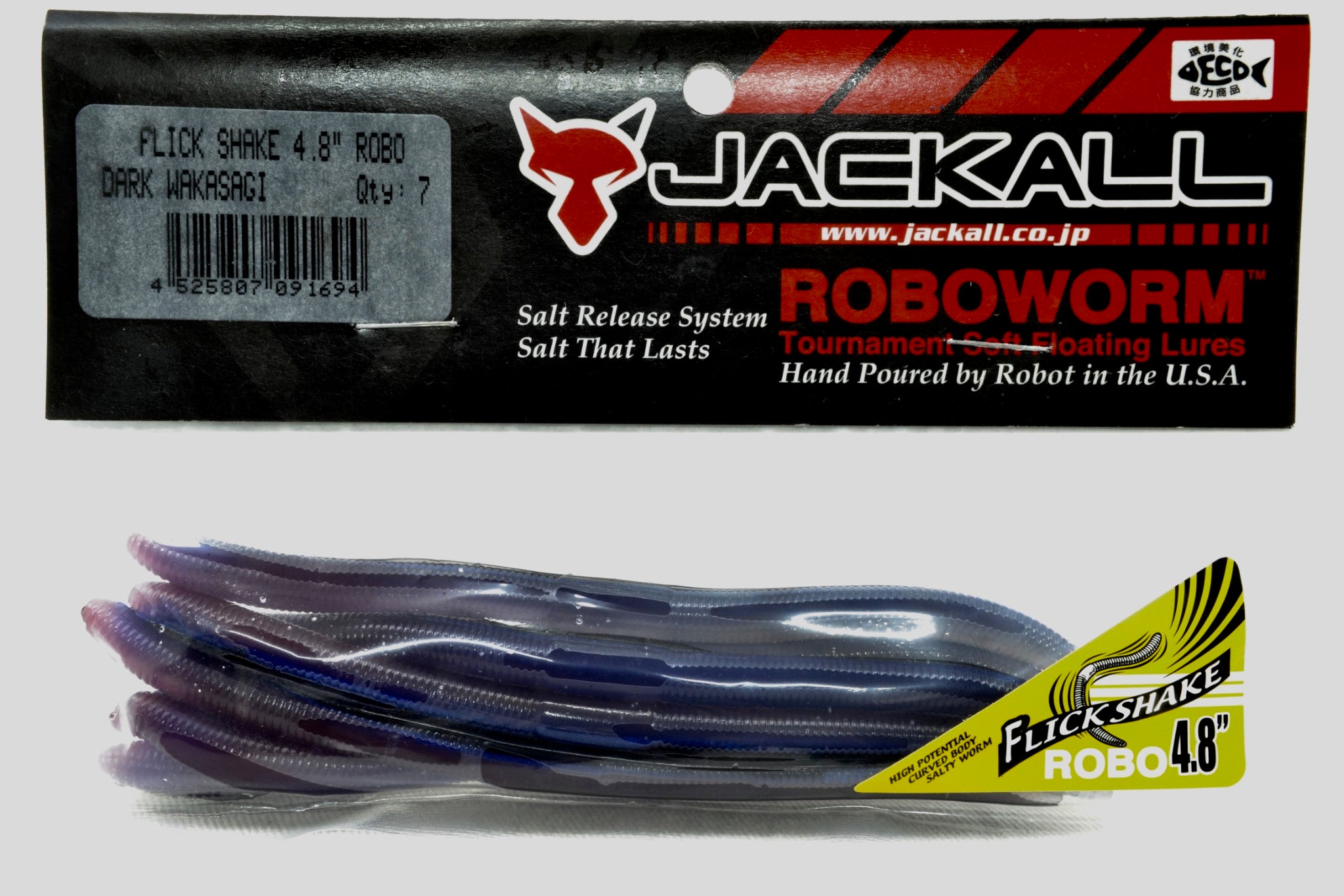 Jackall Flick Shake Robo 4.8 inch #Dark Wakasagi