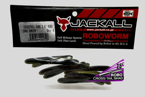 Jackall Cross Tail Shad Robo 2.5 inch #Dark Shrimp