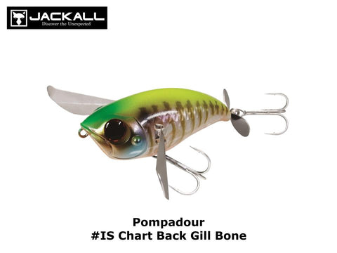 Jackall Pompadour #IS Chart back Gill Bone