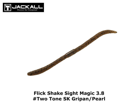 Jackall Flick Shake Sight Magic 3.8 #Two Tone SK Gripan/Pearl