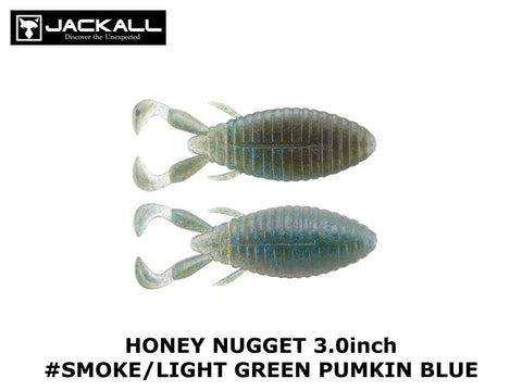 Jackall Honey Nugget 3.0 inch #Smoke/Light Green Pumkin Blue