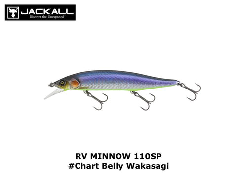 Jackall RV MINNOW 110SP #Chart Belly Wakasagi