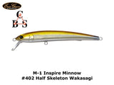 Evergreen M1 Inspire Minnow #402 Half Skeleton Wakasagi