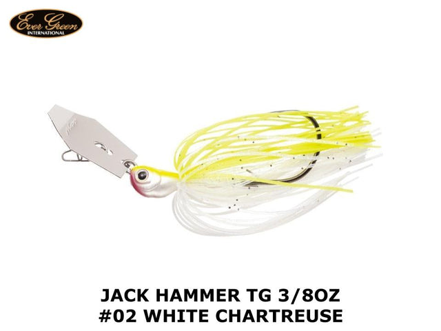 Evergreen Jack Hammer TG 3/8oz #02 White Chartreuse