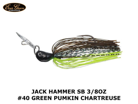 Evergreen Jack Hammer SB 3/8oz #40 Green Pumkin Chartreuse
