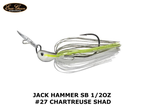 Evergreen Jack Hammer SB 1/2oz #27 Chartreuse Shad