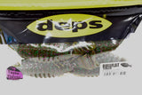 deps Bullflat 4.8 inch #115 Green Pumpkin Purple & Green Flake