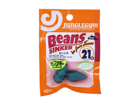 Junglegym x Eclipse Beans Sinker 21g #Seaweed Green for be free Texas