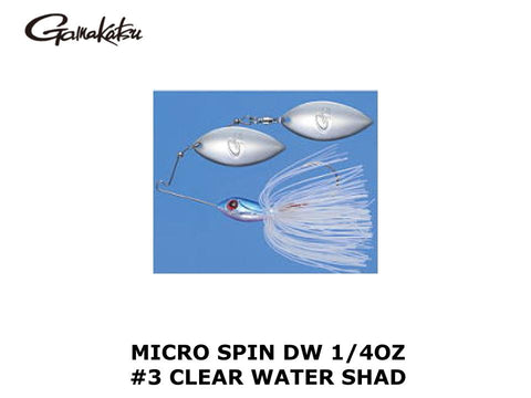 Gamakatsu Micro Spin DW 1/4oz # Clear Water Shad