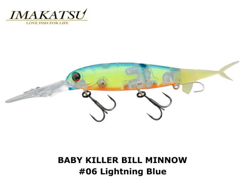 Imakatsu Baby Killer Bill Minnow #06 Lightning Blue