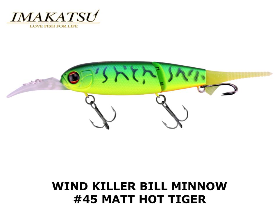 Imakatsu WIND KILLER BILL MINNOW #45 Matt Hot Tiger