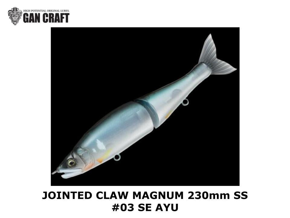 Gan Craft Jointed Claw Magnum 230mm SS #03 Se Ayu – JDM TACKLE HEAVEN