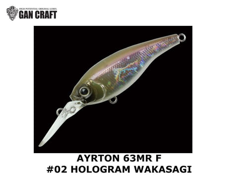 Gan Craft Ayrton 63MR F #02 Hologram Wakasagi