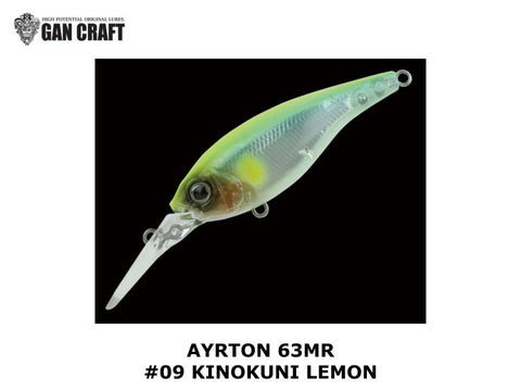 Gan Craft Ayrton 63MR #09 Kinokuni Lemon