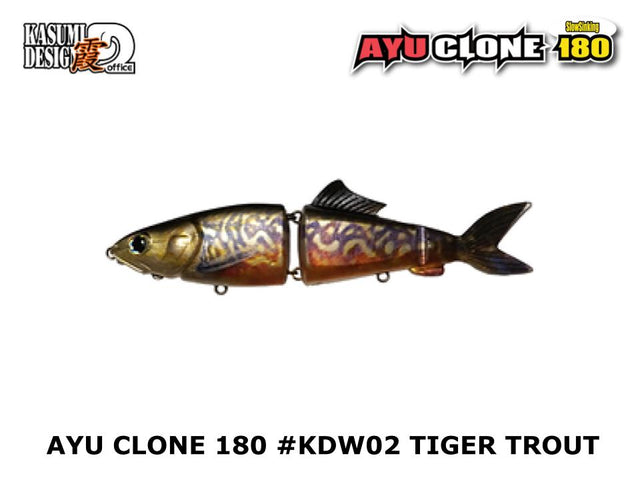 Kasumi Design Ayu Clone 180 #KDW02 Tiger Trout