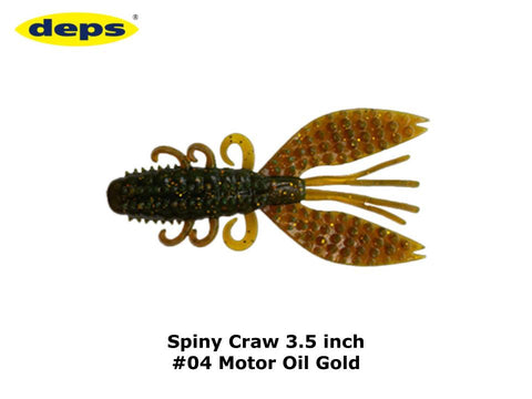deps x Pro's One Spiny Craw 3.5 inch #04 Motor Oil Gold