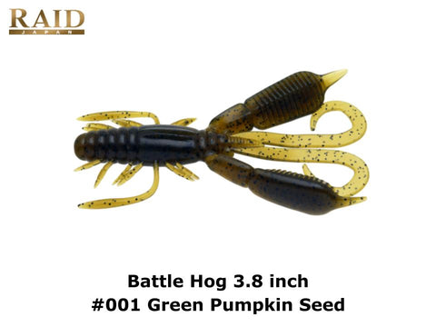 Raid Japan Battle Hog 3.8 inch #001 Green Pumpkin Seed