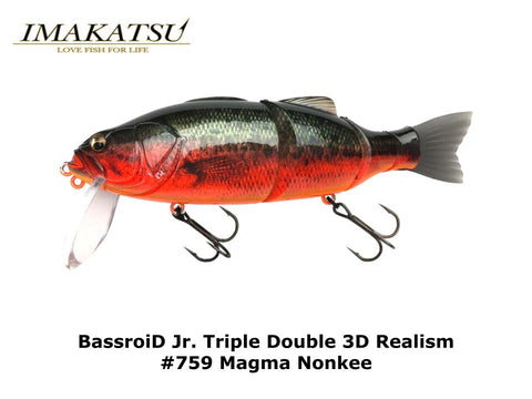 Imakatsu BassroiD Jr. Triple Double 3D Realism #759 Magma Nonkee