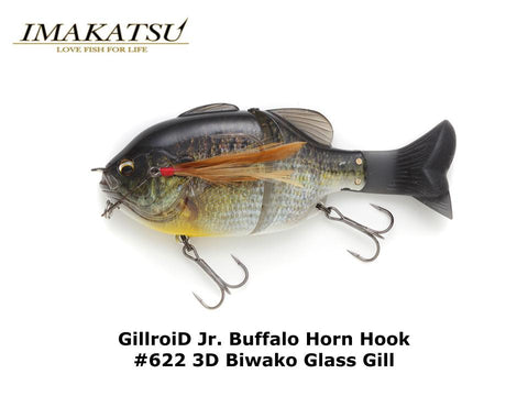 Imakatsu GillroiD Jr. Buffalo Horn Hook #622 3D Biwako Glass Gill