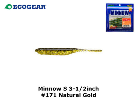Ecogear Minnow S 3-1/2inch #171 Natural Gold