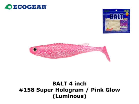 Ecogear Balt 4 inch #158 Super Hologram / Pink Glow (Luminous)