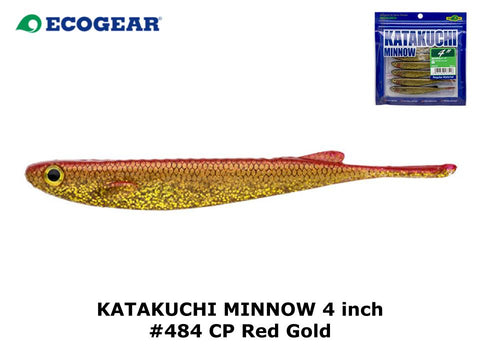 Ecogear Katakuchi Minnow 4inch #484 CP Red Gold