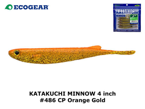 Ecogear Katakuchi Minnow 4inch #486 CP Orange Gold