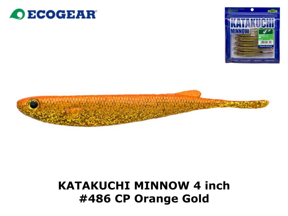 Ecogear Katakuchi Minnow 4inch #486 CP Orange Gold