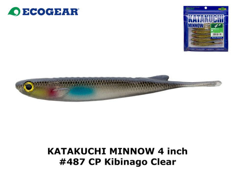 Ecogear Katakuchi Minnow 4inch #487 CP Kibinago Clear