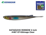 Ecogear Katakuchi Minnow 4inch #487 CP Kibinago Clear