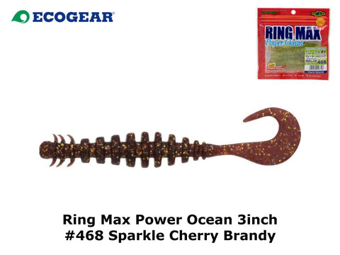 Ecogear Ring Max Power Ocean 3inch #468 Sparkle Cherry Brandy
