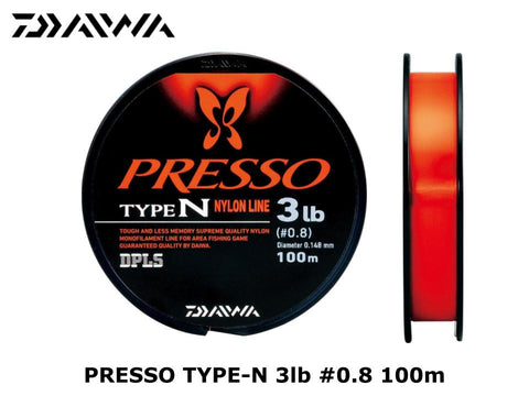 Daiwa Presso Type-N 100m #0.8 3lb Fine Orage