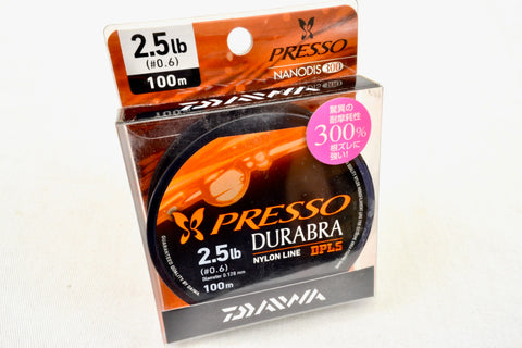 Free Shipping! Daiwa Presso Durabra 100m #0.6 2.5lb Natural Mist