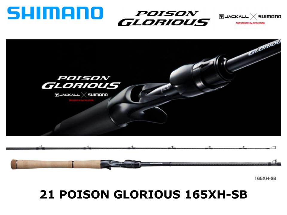 shimano 2021 rods Shimano 21 Poison Glorious 165XH-SB – JDM TACKLE HEAVEN