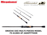 Megabass Orochi XXX Multi Pieces Model Spinning F3-610KS 4P Jadepython