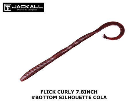 Jackall Flick Curly 7.8 inch #Bottom Silhouette Cola
