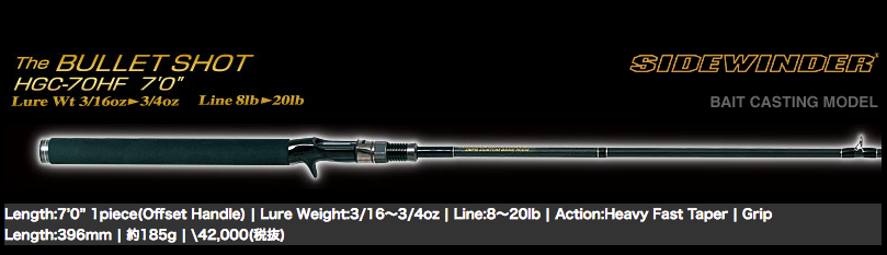 Used Sidewinder HGC-70HF Bullet Shot #1