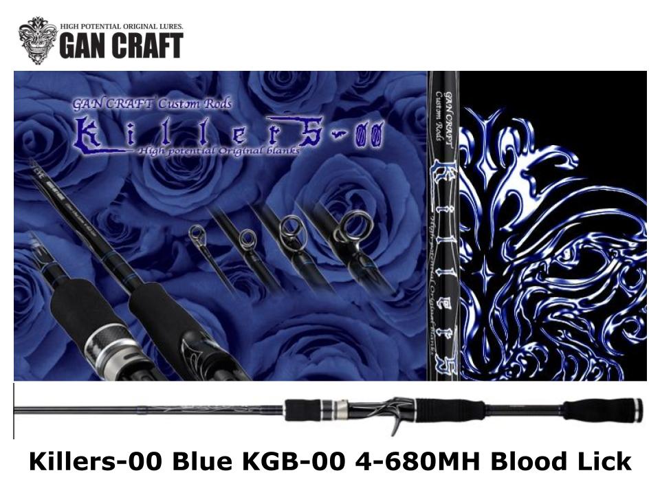 Pre-Order Gan Craft Killers-00 Blue Baitcasting KGB-00 4-680MH Blood Lick
