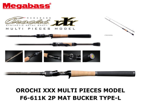 Megabass Orochi XXX Multi Pieces Model Casting F6-611K 2P Mat Bucker Type-L