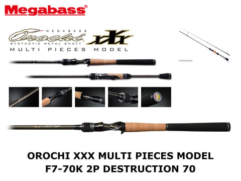 Megabass Orochi XXX Multi Pieces Model Casting F7-70K 2P Destruction 70